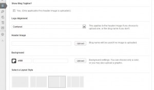 Creative Whim WordPress Theme Framework Options Page