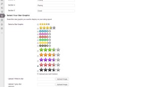 Rating Report - Settings Page