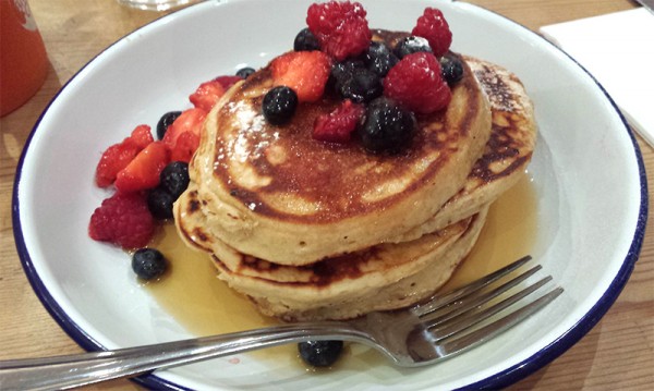 Pancakes at The Breakfast Club