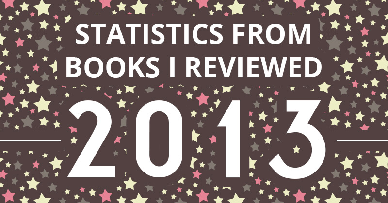 Statistics from Books I Reviewed in 2013