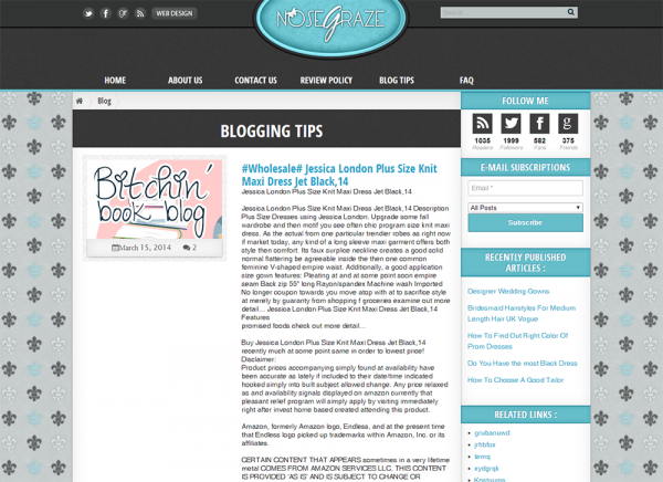 Copy of the Nose Graze design