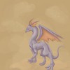 Neopets dragon on a cliff