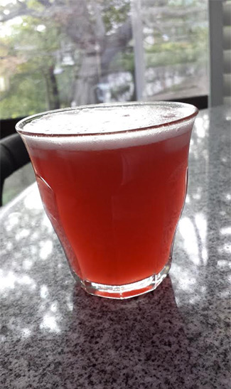 Pink cocktail drink