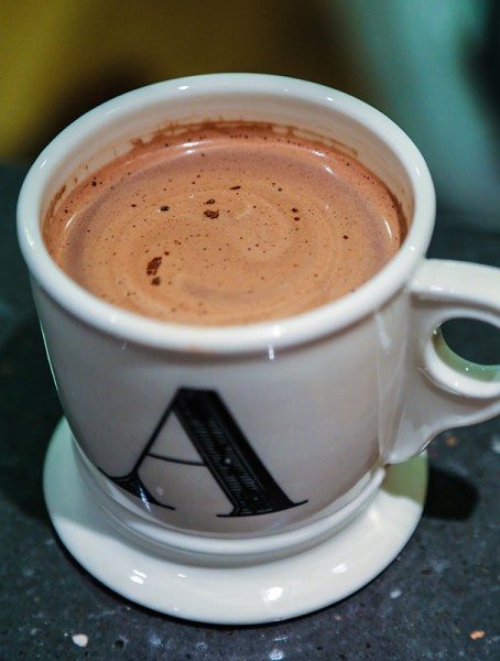 Hot chocolate in an A cup
