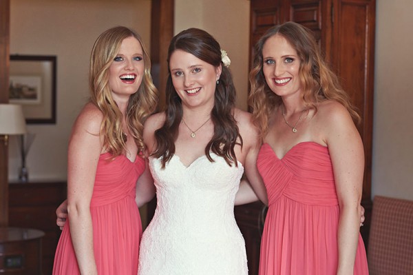 The bride with her two bridesmaids