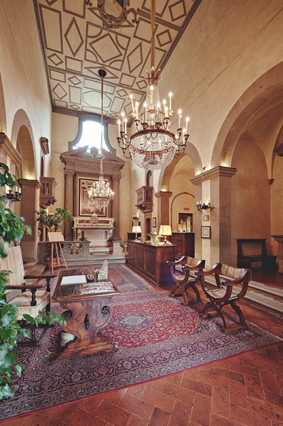 The Villa San Michele reception room