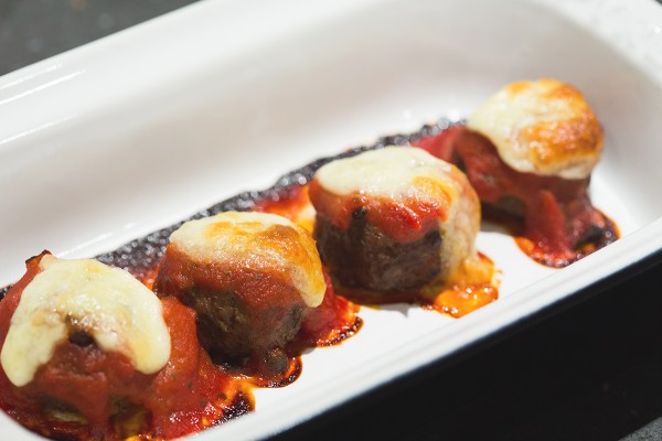 Mozzarella meatballs