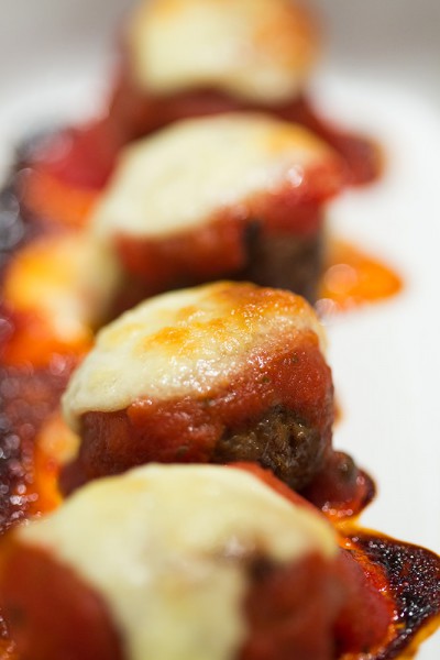 Mozzarella meatballs