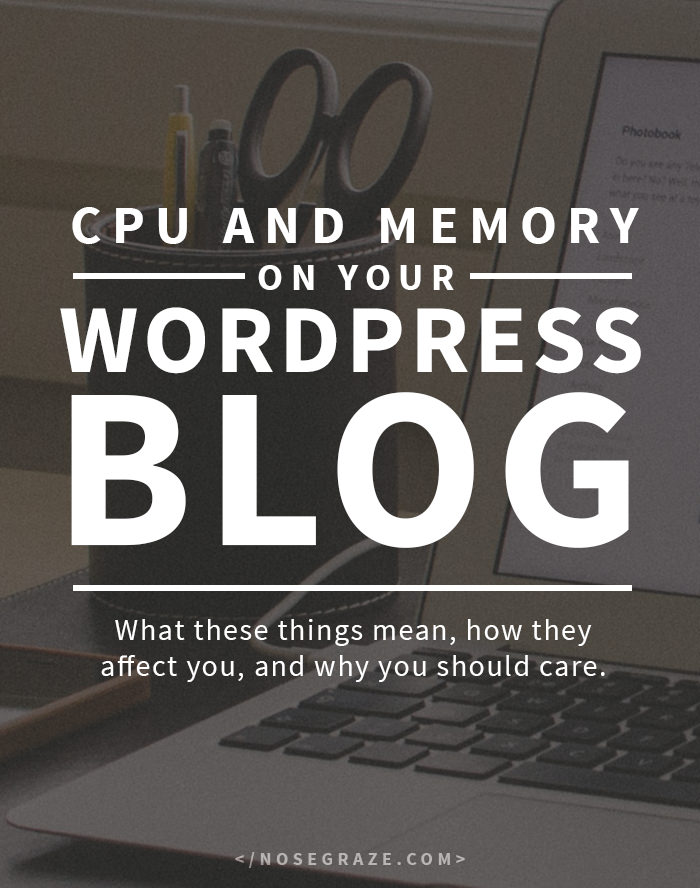 CPU and memory on your WordPress blog -- what these things mean, how they affect you, and why you should care.
