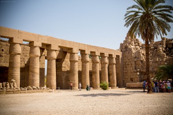 Columns inside the Temple of Karnak