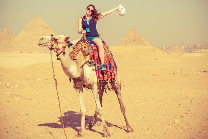 Me riding a camel