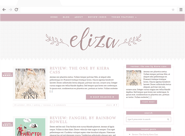 Eliza theme for WordPress