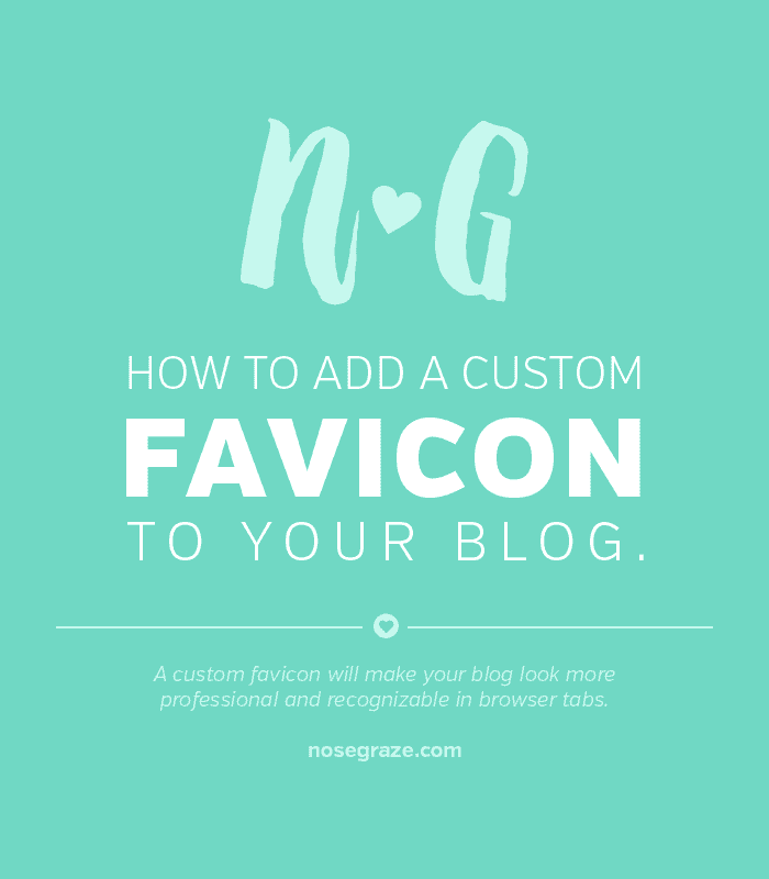 How to add a custom favicon to your blog