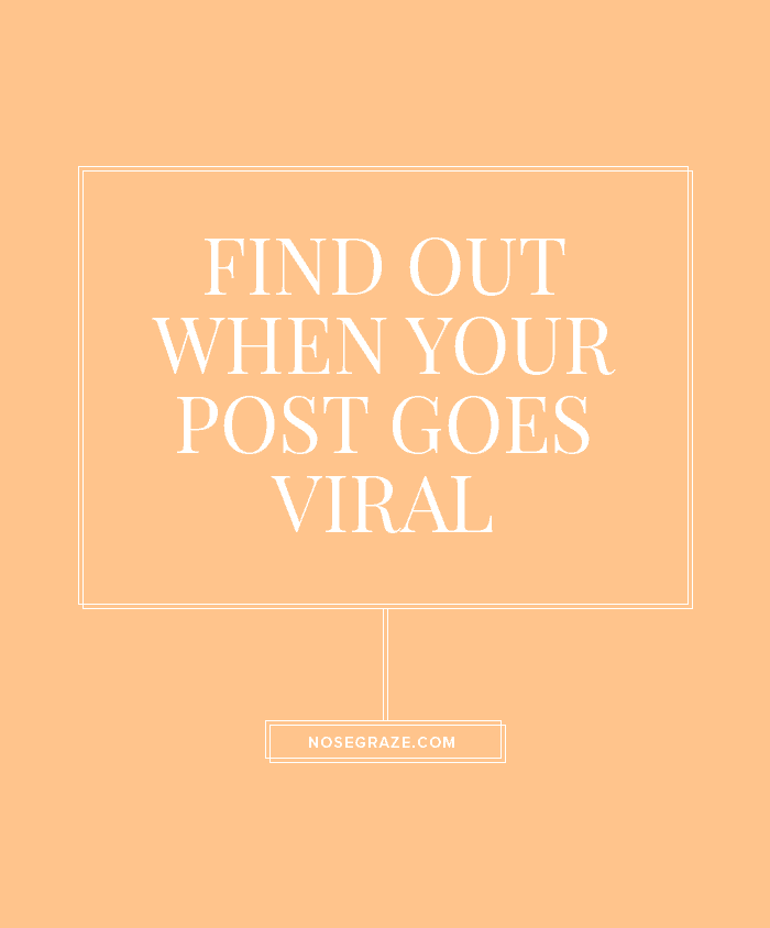 Find out when your post goes viral.