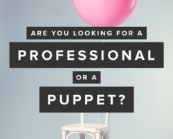 Are You Looking for a Professional or a Puppet?