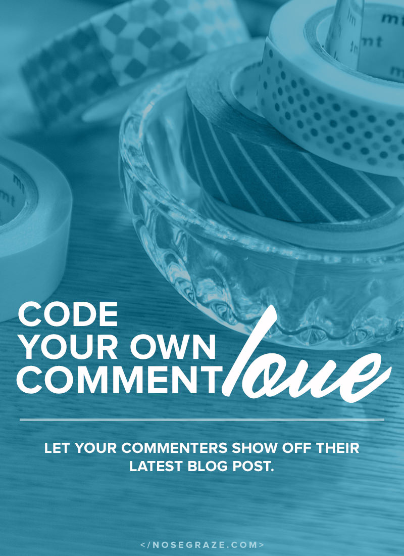 Code your own Comment Love in WordPress. Let your commenters show off their latest blog post.