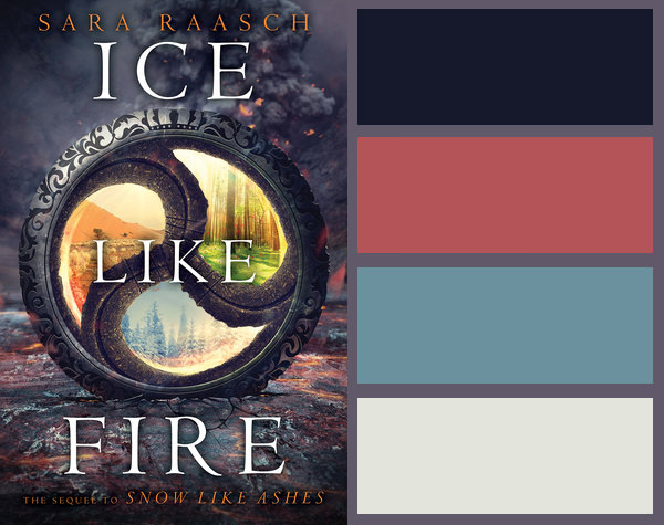 Colour palette for Ice Like Fire by Sara Raasch