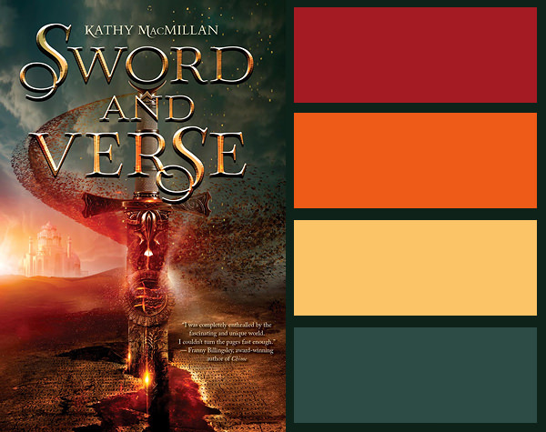 Colour palette for Sword and Verse by Kathy MacMillan