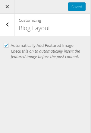 Customizer setting for "Automatically Add Featured Image"