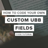 How to Create Your Own Custom UBB Plugin Field (Book Setting)