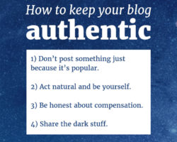 How to Keep Your Blog Authentic