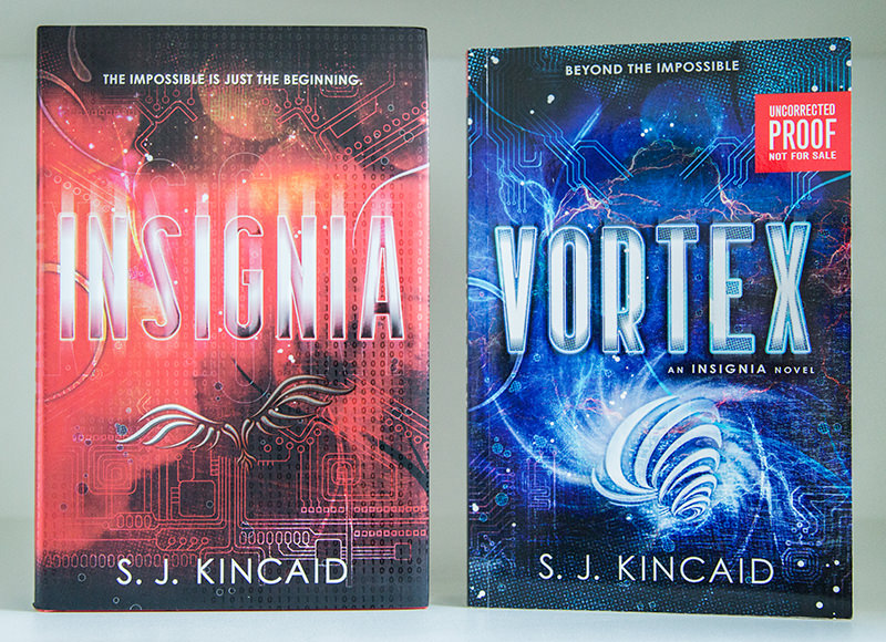 Insignia hardcover and Vortex advanced reading copy