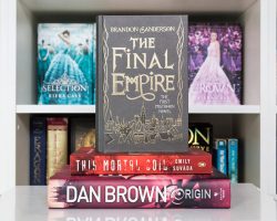 My last four 4+ star reads: This Mortal Coil, Flame in the Mist, Mistborn: The Final Empire, and Origin